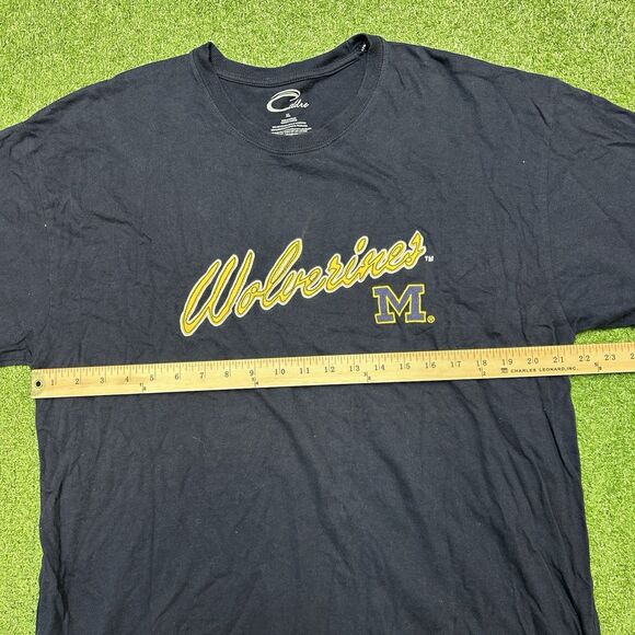 MICHIGAN WOLVERINES EMBROIDERED SPELLOUT T SHIRT MENS XL 90s VINTAGE - Picture 4 of 5